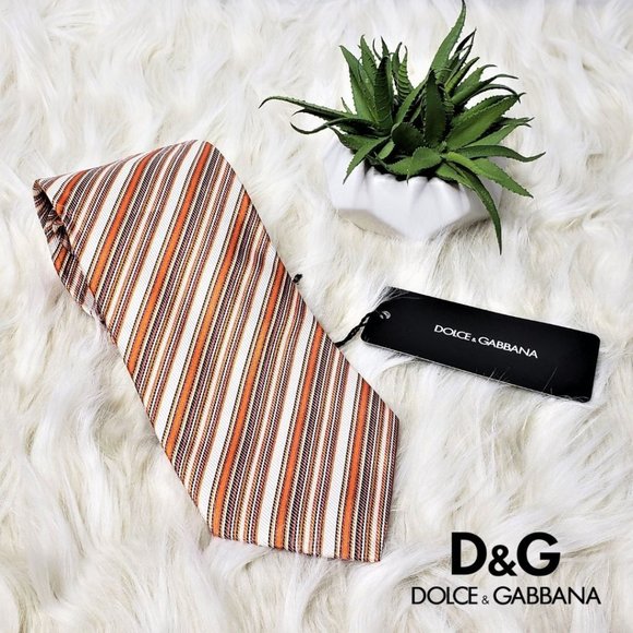 Dolce & Gabbana Other - NWT DOLCE & GABBANA Men's Striped Silk Neck Tie